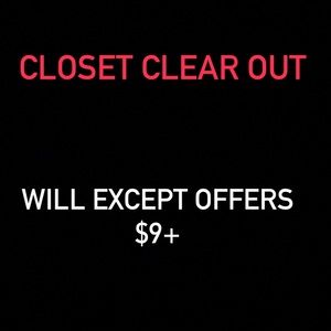 Closet clear out!